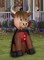 3.5' Gemmy Airblown Inflatable Halloween Highland Cow as Vampire Yard Decoration 554026